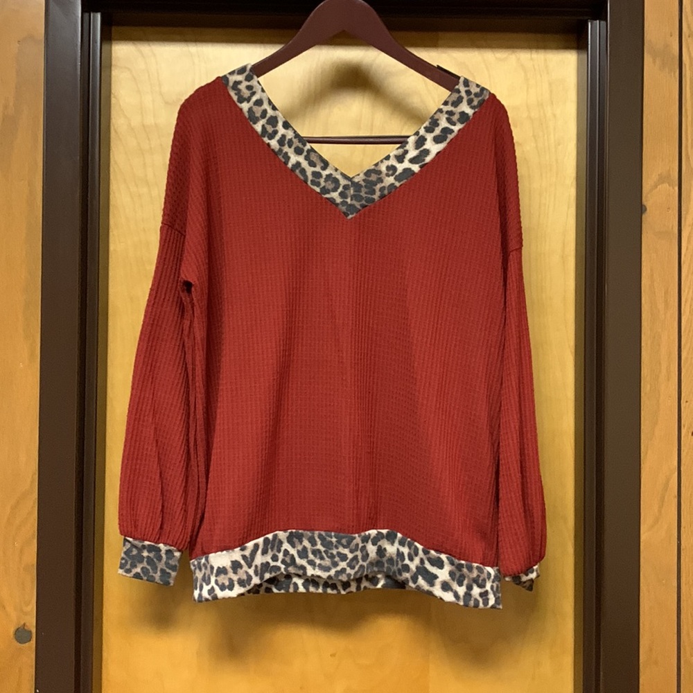 White birch leopard top